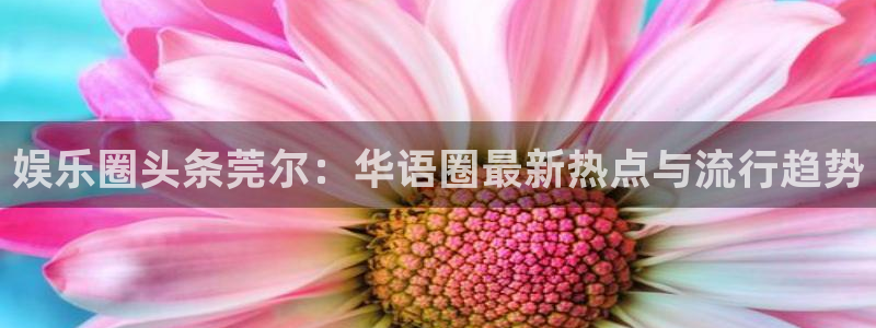 壹号电子娱乐app下载安装：娱乐圈头条莞尔：华语圈最新热点与流行趋势